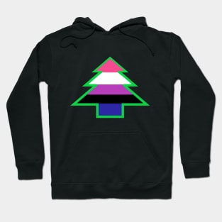 Genderfluid Pride: Christmas Tree Hoodie